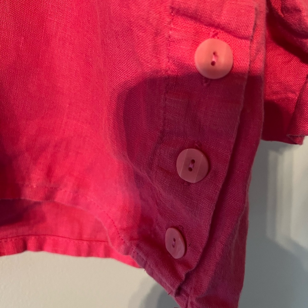 Flax Women's 100% Linen Blouse - Picture 5 of 7
